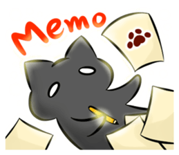 Black cat's life 3 sticker #14202831