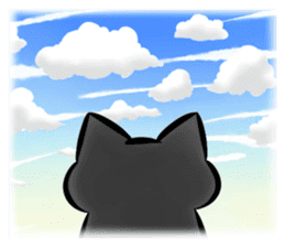 Black cat's life 3 sticker #14202833