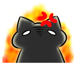 Black cat's life 3 sticker #14202846