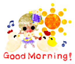 Pretty little people -Cute Chickens- sticker #14204148