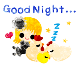 Pretty little people -Cute Chickens- sticker #14204149