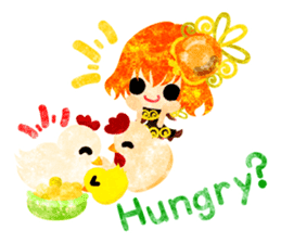 Pretty little people -Cute Chickens- sticker #14204151