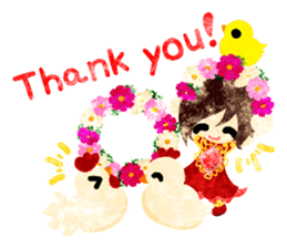 Pretty little people -Cute Chickens- sticker #14204155