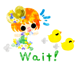 Pretty little people -Cute Chickens- sticker #14204157