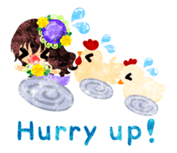 Pretty little people -Cute Chickens- sticker #14204158