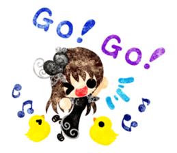 Pretty little people -Cute Chickens- sticker #14204159