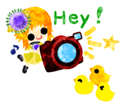 Pretty little people -Cute Chickens- sticker #14204163