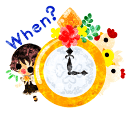 Pretty little people -Cute Chickens- sticker #14204167