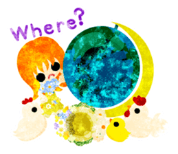 Pretty little people -Cute Chickens- sticker #14204168