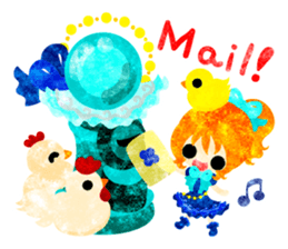 Pretty little people -Cute Chickens- sticker #14204170