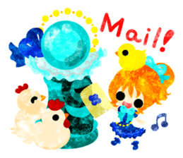 Pretty little people -Cute Chickens- sticker #14204170