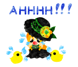 Pretty little people -Cute Chickens- sticker #14204174