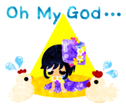 Pretty little people -Cute Chickens- sticker #14204177