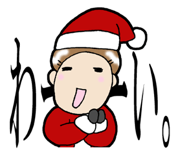 Christmas and New Year Sachiko. sticker #14204194
