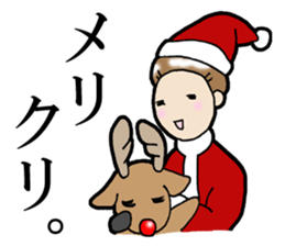 Christmas and New Year Sachiko. sticker #14204195
