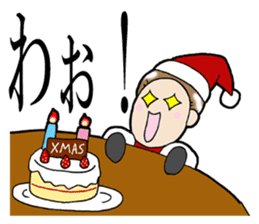 Christmas and New Year Sachiko. sticker #14204199