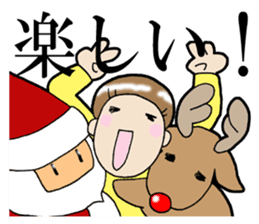 Christmas and New Year Sachiko. sticker #14204206