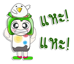 .. Mr. Yamada.. and bird. sticker #14204444