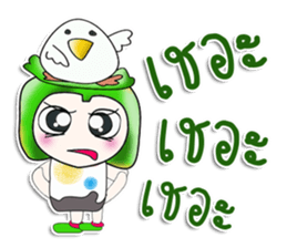 .. Mr. Yamada.. and bird. sticker #14204450