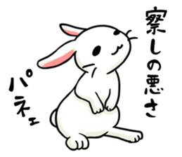 Invective rabbit 3 sticker #14204839