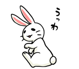 Invective rabbit 3 sticker #14204840