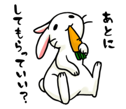 Invective rabbit 3 sticker #14204844