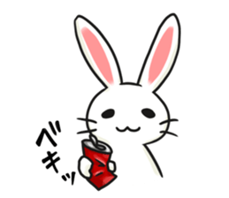 Invective rabbit 3 sticker #14204847