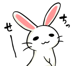 Invective rabbit 3 sticker #14204854