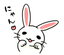 Invective rabbit 3 sticker #14204863