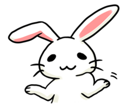 Invective rabbit 3 sticker #14204866