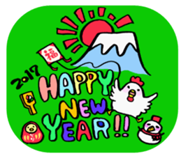 New Year sticker (birds) sticker #14205334