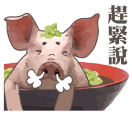 Pig daily life sticker #14205527