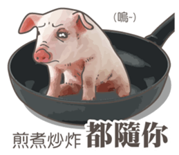Pig daily life sticker #14205549