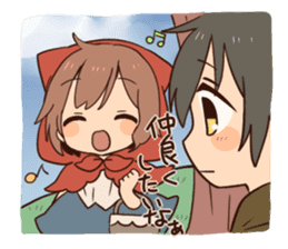 Wolf and the Little Red Riding Hood sticker #14206199