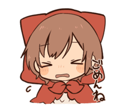 Wolf and the Little Red Riding Hood sticker #14206210