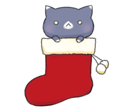 Christmas kemomimi boy and little cat sticker #14206278