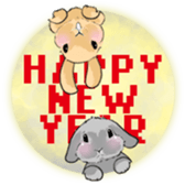 Royal College of Rabbit X'mas&NewYear sticker #14206625