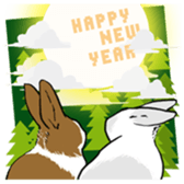 Royal College of Rabbit X'mas&NewYear sticker #14206628