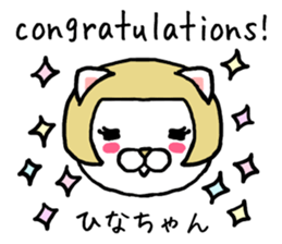 Hinachan cat sticker #14207503