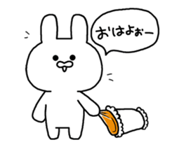 Moving rabbit!! sticker #14207991