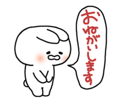 Moving rabbit!! sticker #14207992