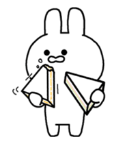 Moving rabbit!! sticker #14207994