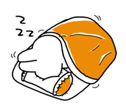 Moving rabbit!! sticker #14207995