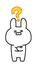 Moving rabbit!! sticker #14208000