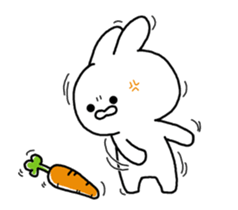 Moving rabbit!! sticker #14208007