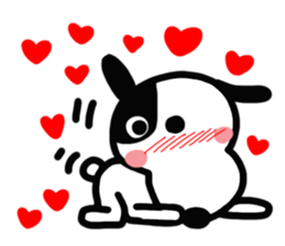 Reaction 2 of a cute dog. sticker #14208017