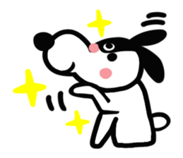 Reaction 2 of a cute dog. sticker #14208018