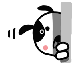 Reaction 2 of a cute dog. sticker #14208019