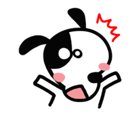Reaction 2 of a cute dog. sticker #14208023