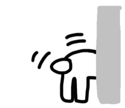 Reaction 2 of a cute dog. sticker #14208028